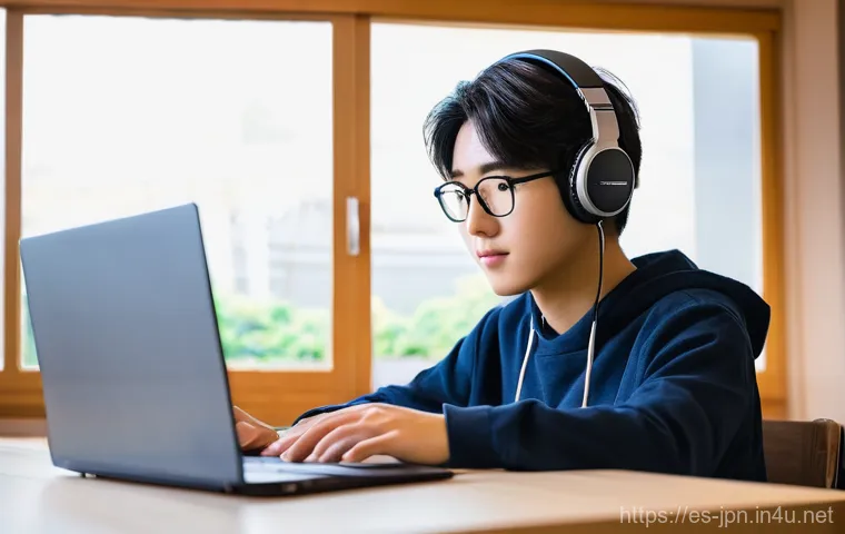 JLPT N3 초보자 추천 교재 TOP 5 - **Prompt 2: Unlocking the Stories of Kanji**
    "A creative young adult is depicted at a study tabl...